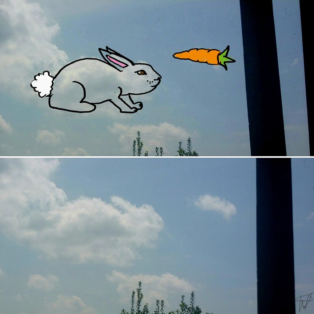 Bunny and carrot Cloudthing 