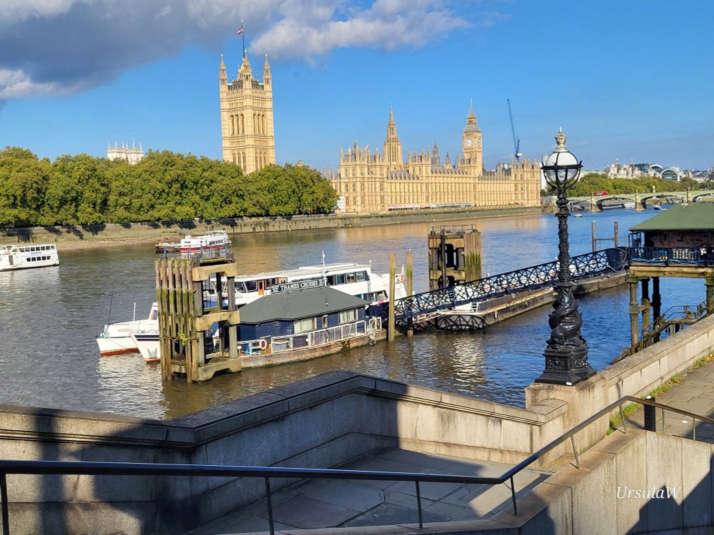 Palace of Westminster and River Thames in sunshine