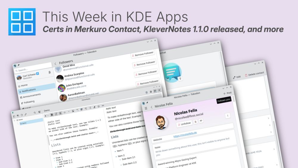 This Week in KDE Apps