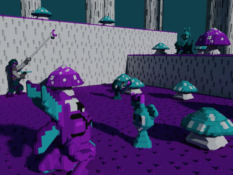 Sky about to get his Frog Mount, Jevin with his Magic Rod (AKA Morning Star), Simon's Lizard Monk, and the Meself going Bionic Commando. Also, the colors are in CGA (Color Graphics Adaptor) used in MS-DOS Games.