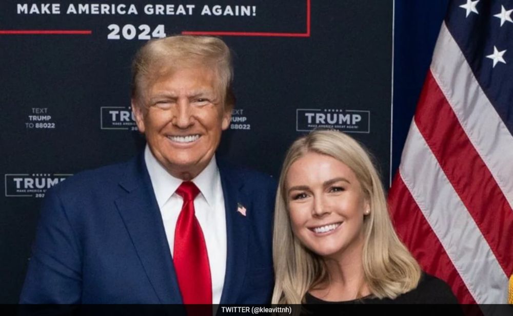US President Donald Trump offered high praise for his White House Press Secretary, Karoline Leavitt, commenting on her "face" and "lips."