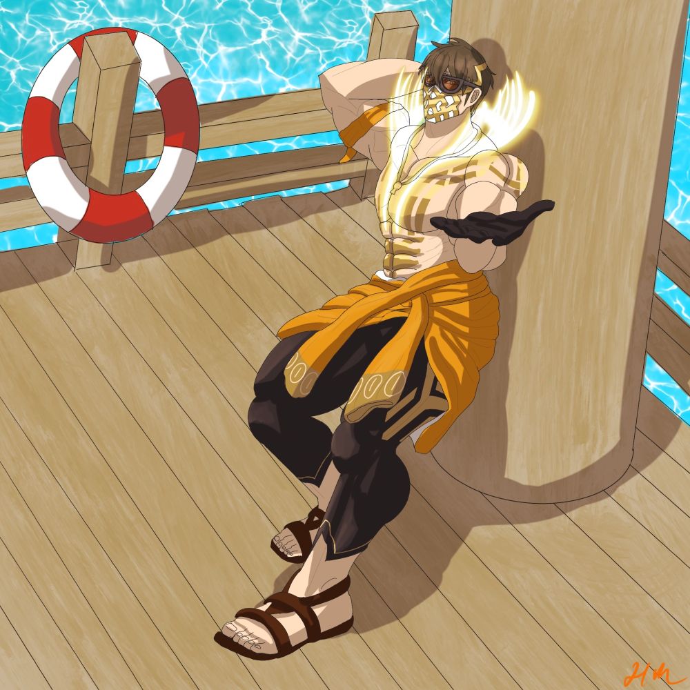 Eikþyrnir, Summer Eikþyrnir, Muscle, Bara, Feh, Fire Emblem Heroes