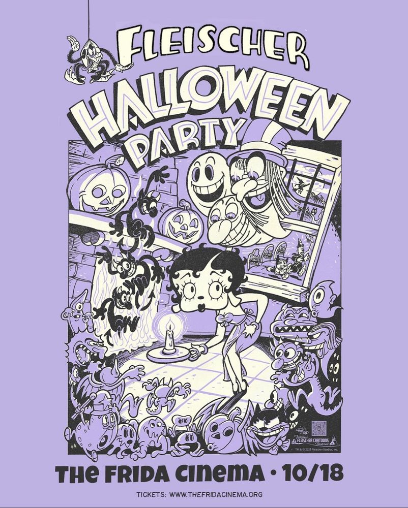 Flier for the Fleischer Halloween Party

#fleischerstudios #maxfleischer #cartoon #animation #kokotheclown #bettyboop #halloween #santaana #thefridacinema