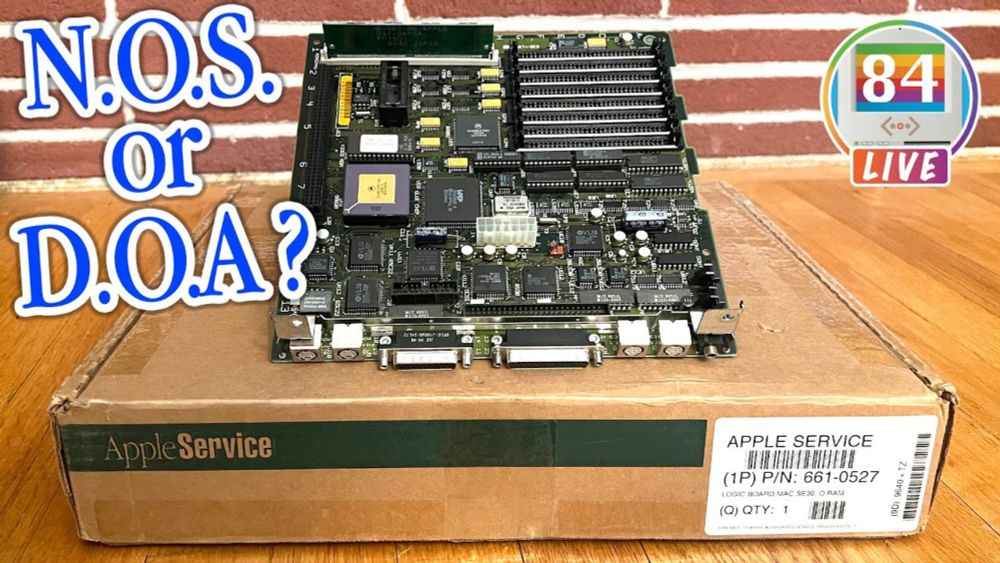 LIVE: Is this NEW old stock Apple Macintosh SE/30 logic board DOA? ☠️