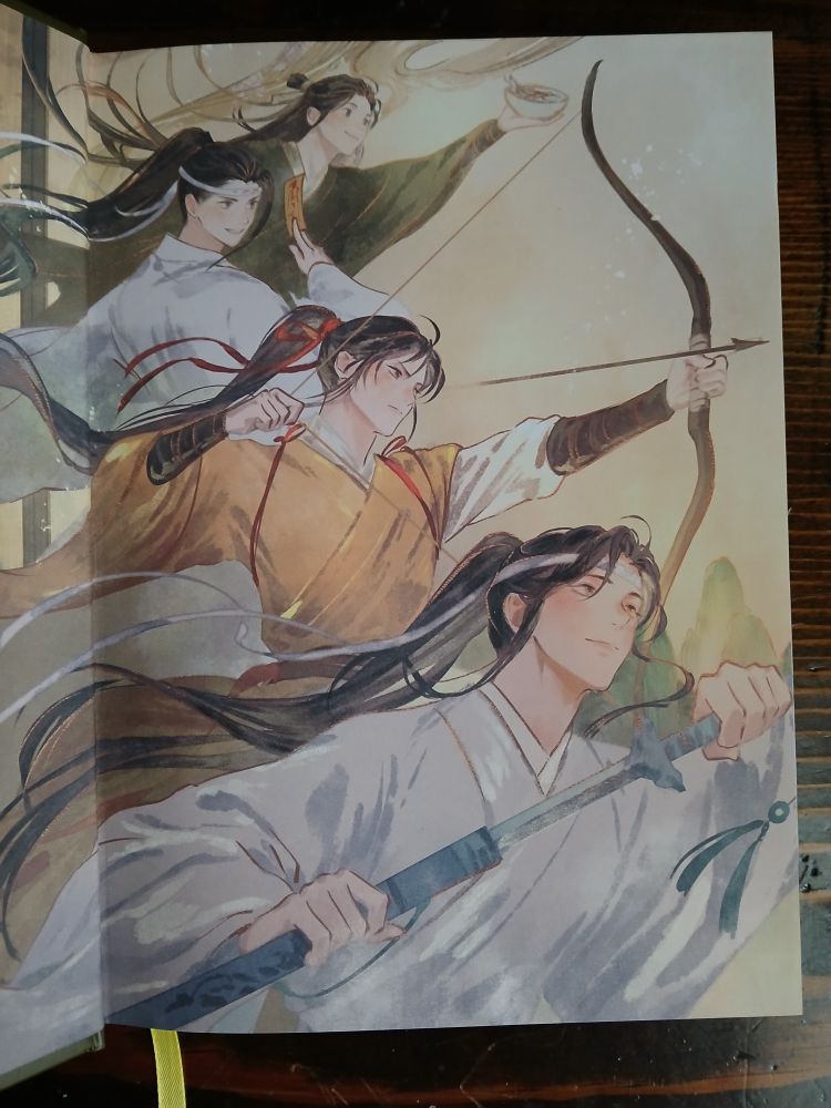 Inner cover illustration of the MDZS junior quad shown in motion as if preparing to defend