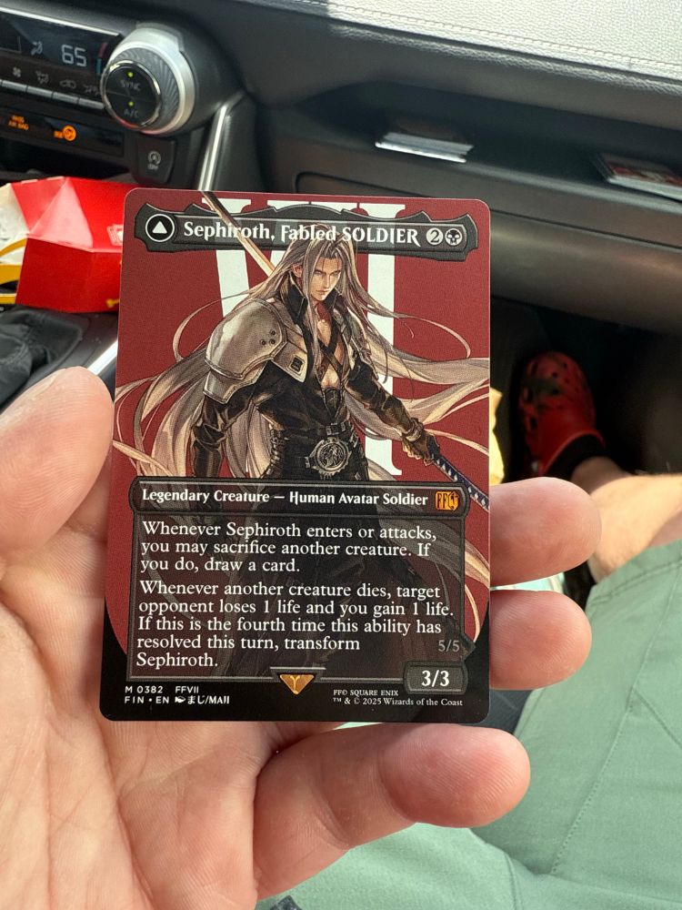 Full art Sephiroth MTG card