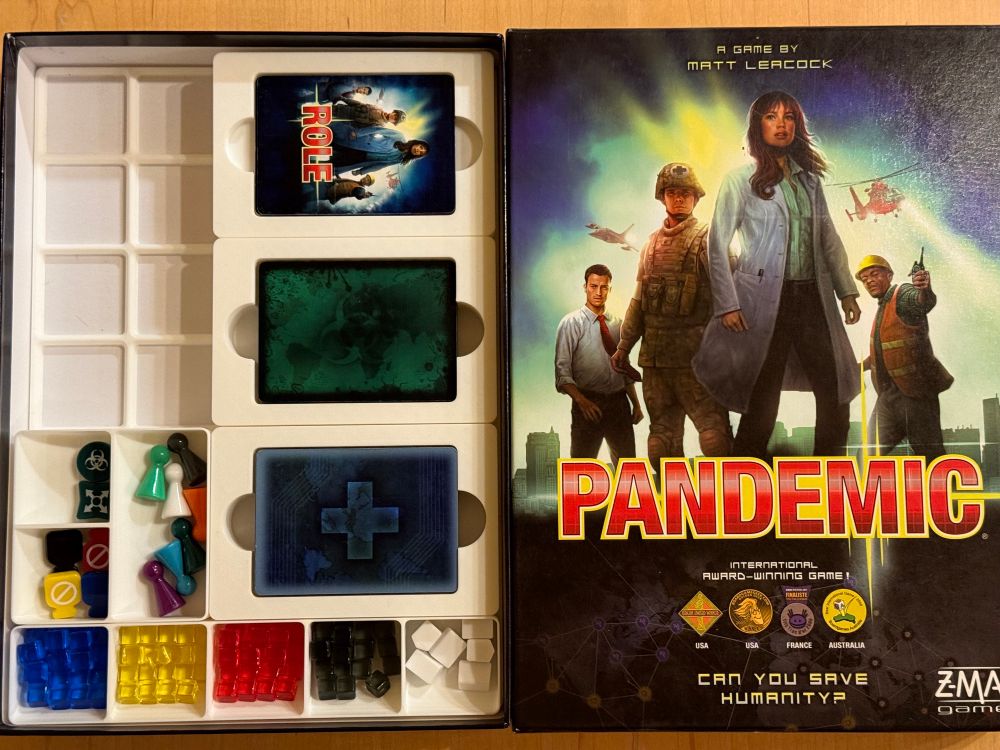 Gridfinity insert for the Pandemic board game