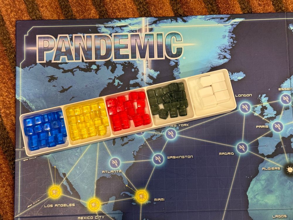 Gridfinity piece tray for the Pandemic board game
