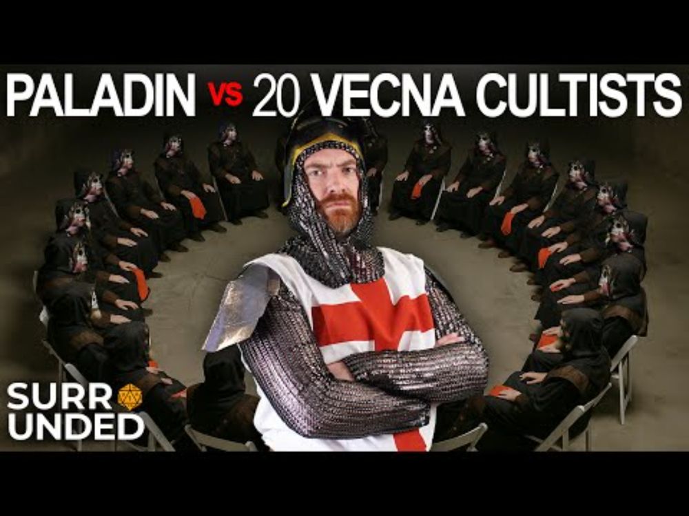 1 Paladin vs 20 Vecna Cultists | Surrounded D&D Edition
