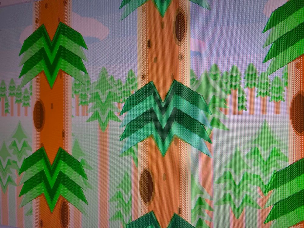 A phone screenshot of a really fucking good looking background of a bunch of awesome looking trees, taken in such a way to imply intrigue, as if this is something you should (and yes you should) eyeball and think about. Mr. Freak might be cooking chat