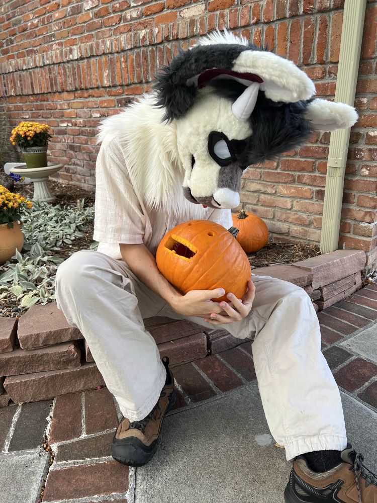 Cradling my fucked up pumpkin
