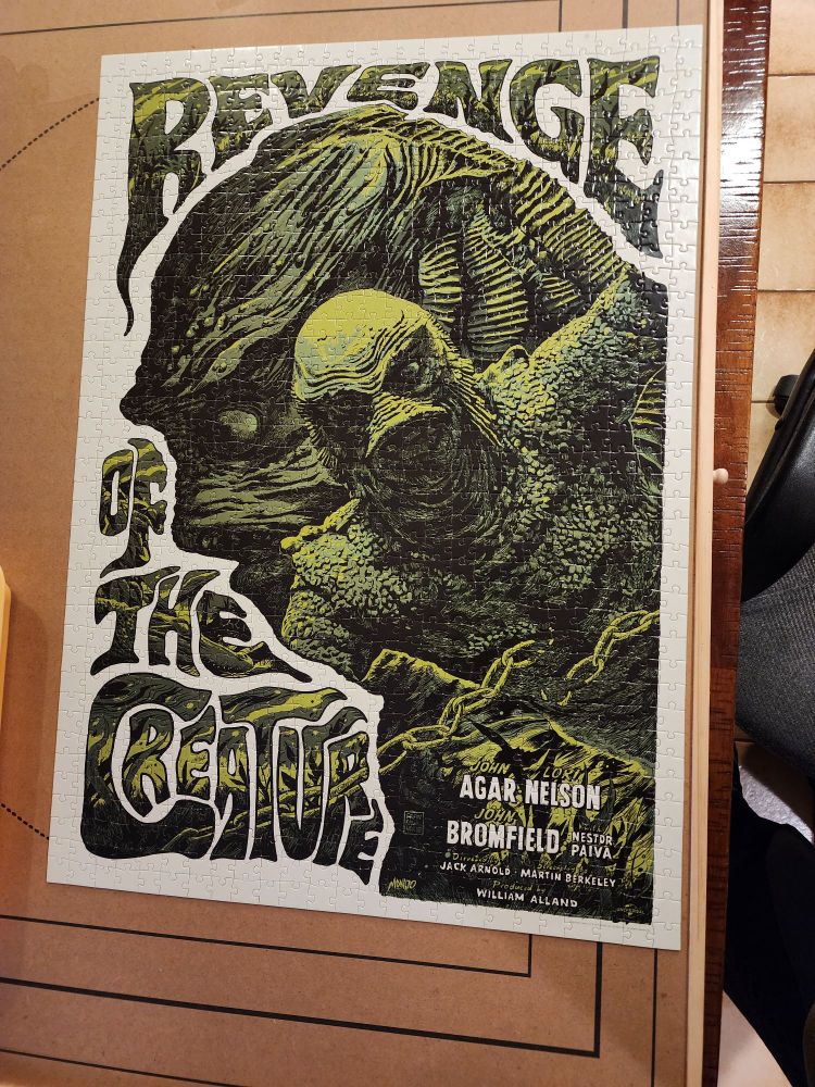 Revenge of the creature jigsaw puzzle by Mondo