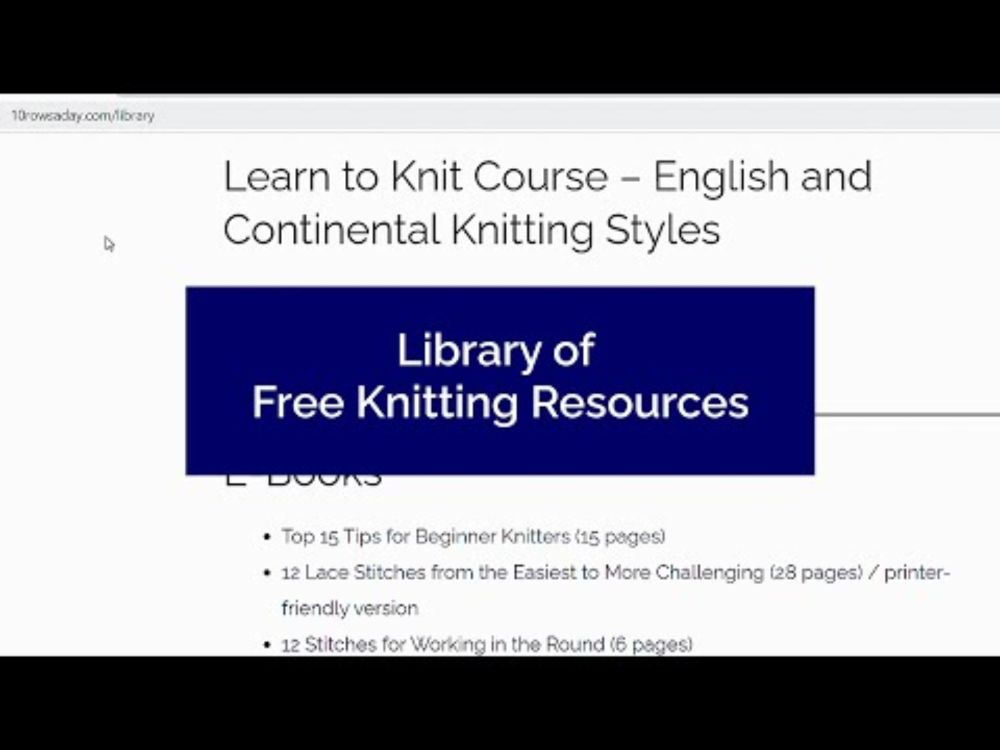 Free Knitting E-Books, Charts, Patterns and More