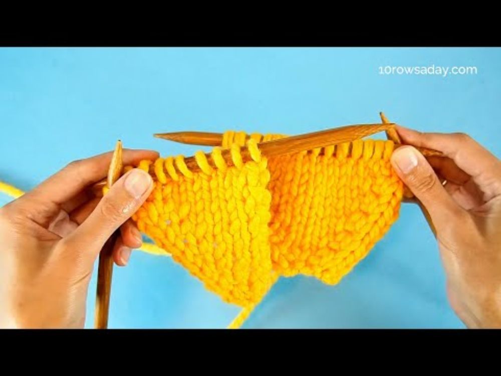 Bar Increases in Eastern (Russian) Knitting