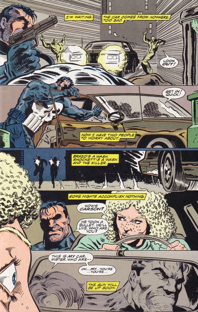 The Punisher: War Zone Vol. 1, issue #39 "Dark Judgement, #02" (1992-1995), written by Steven Grant, illustrated by John Hebert.