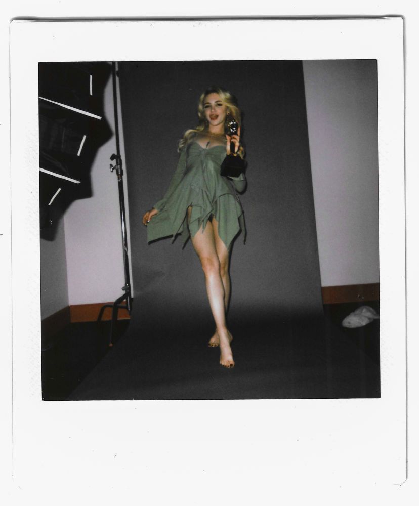 Lola Fae holds their AVN award 