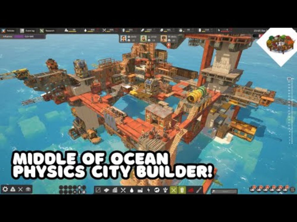 Build A Physics Based Water World After Your Boat Crashes! | All Will Fall