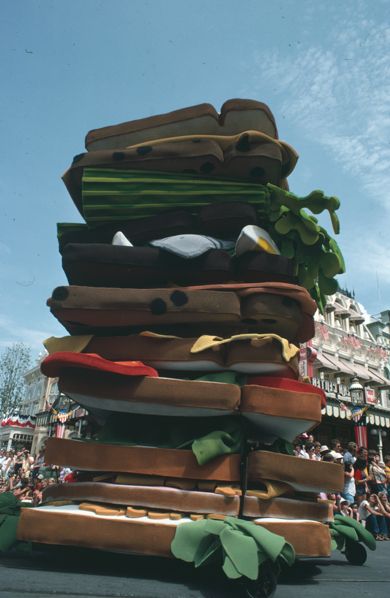 A giant sandwich in America on Parade