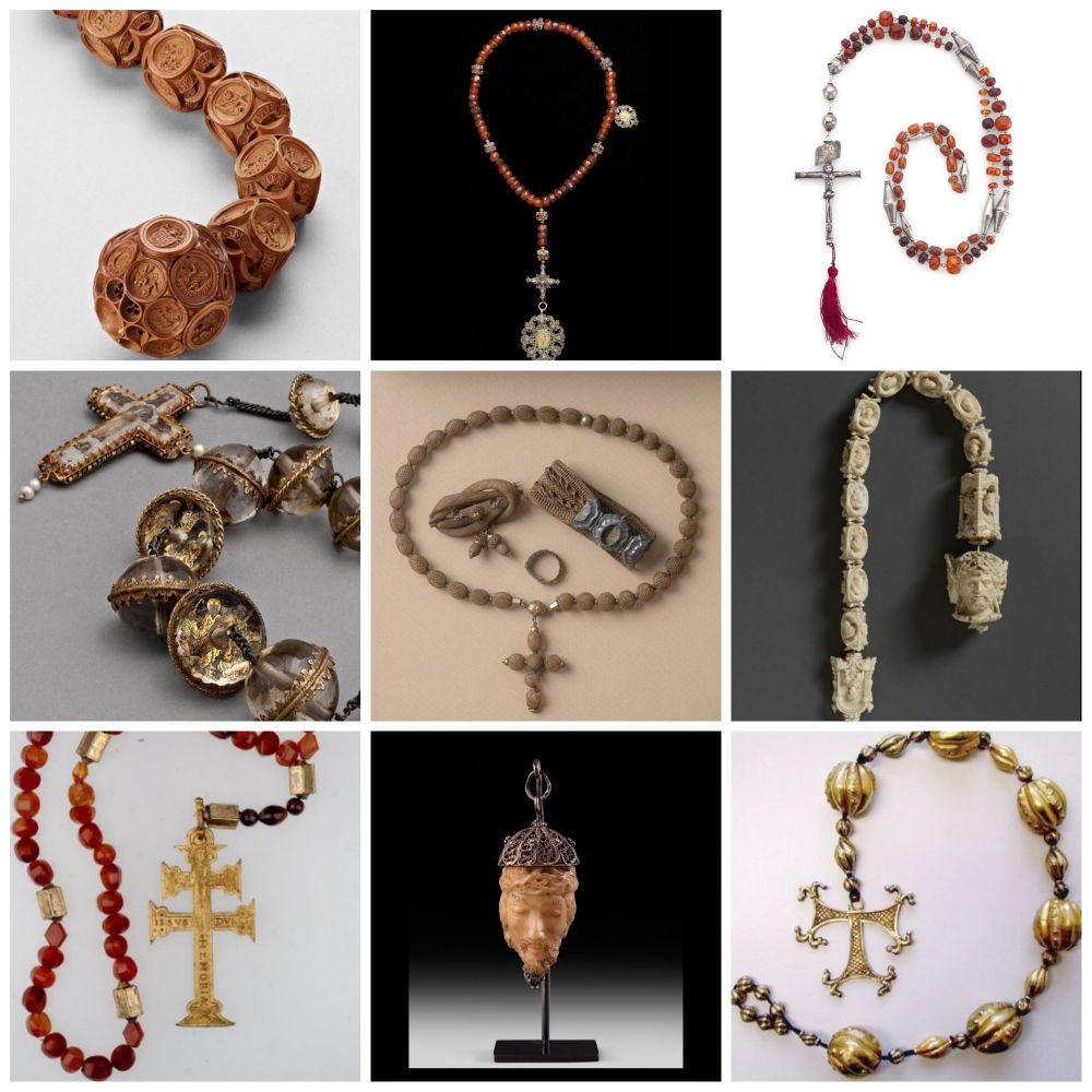 Sunday Beady Eye Candy ~ Rosary Beads 

from a selection pinned with provenance to our Sweepings board on Pinterest, tap the Linktree in our profile or link in post