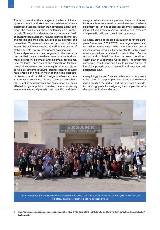 European Framework for Science Diplomacy 