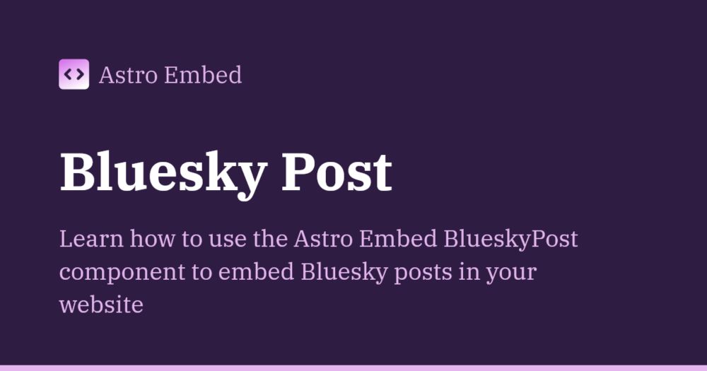 Bluesky Post