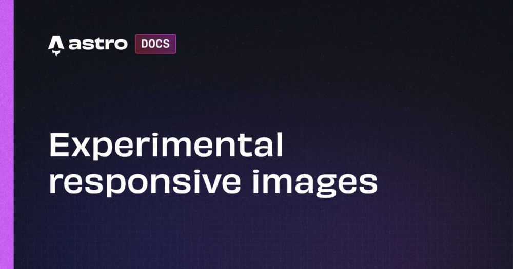 Experimental responsive images