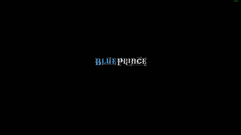 a screenshot of the logo of BLUE PRINCE on a black background
