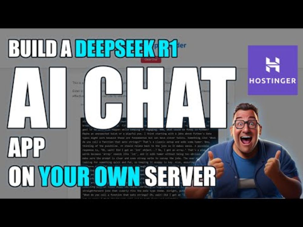 Build your own DeepSeek R1 AI application on a VPS with Hostinger!