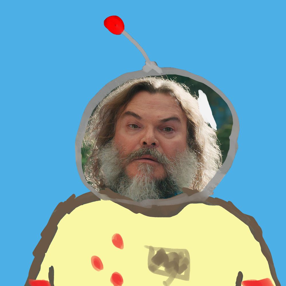 jack black as captain olimar from pikmin