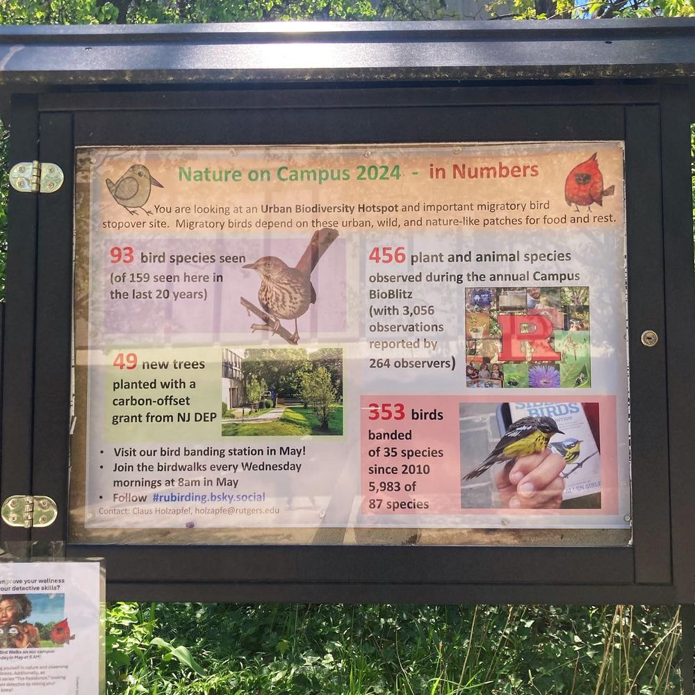 Nature on Campus sign