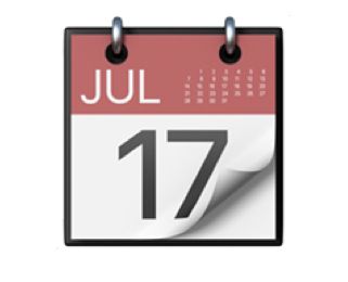 iPhone screenshot of calendar emoji