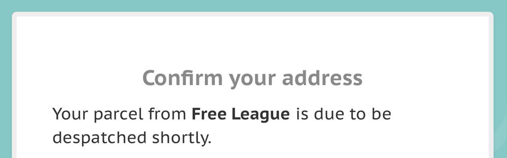 Confirmation that a shipment from Free League Publishing is incoming. 