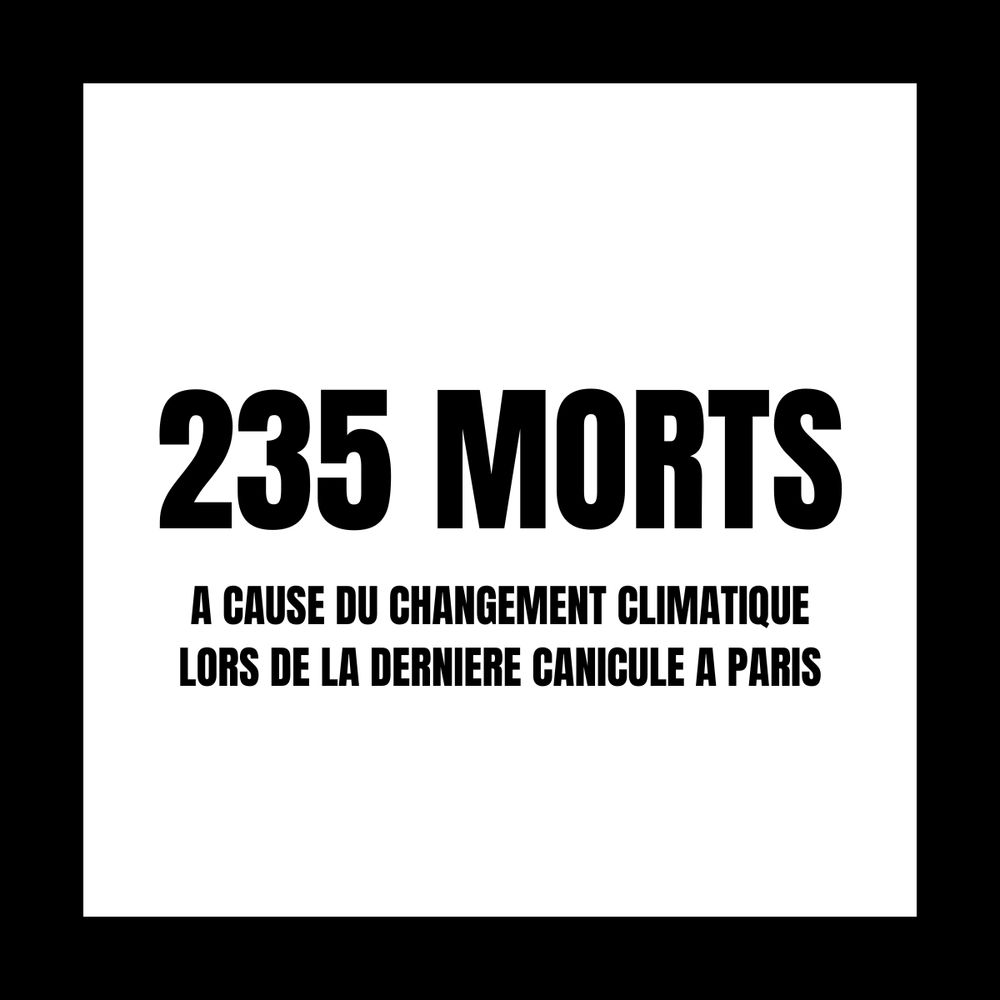 235 morts à cause du changement climatique lors de la dernière canicule à Paris