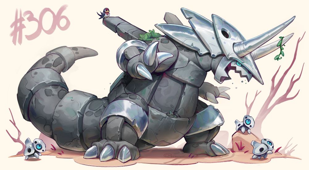 Fanart of the Pokemon Aggron