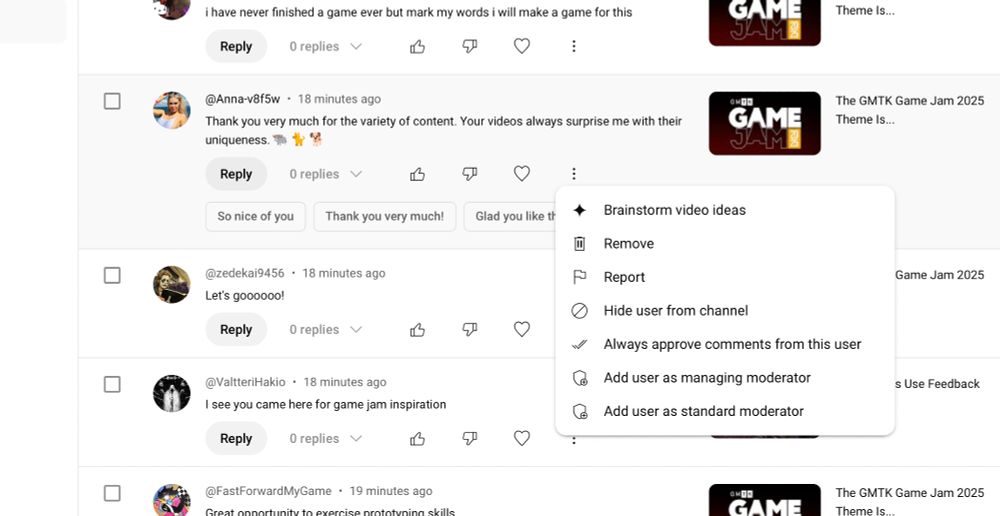Screenshot of YouTube