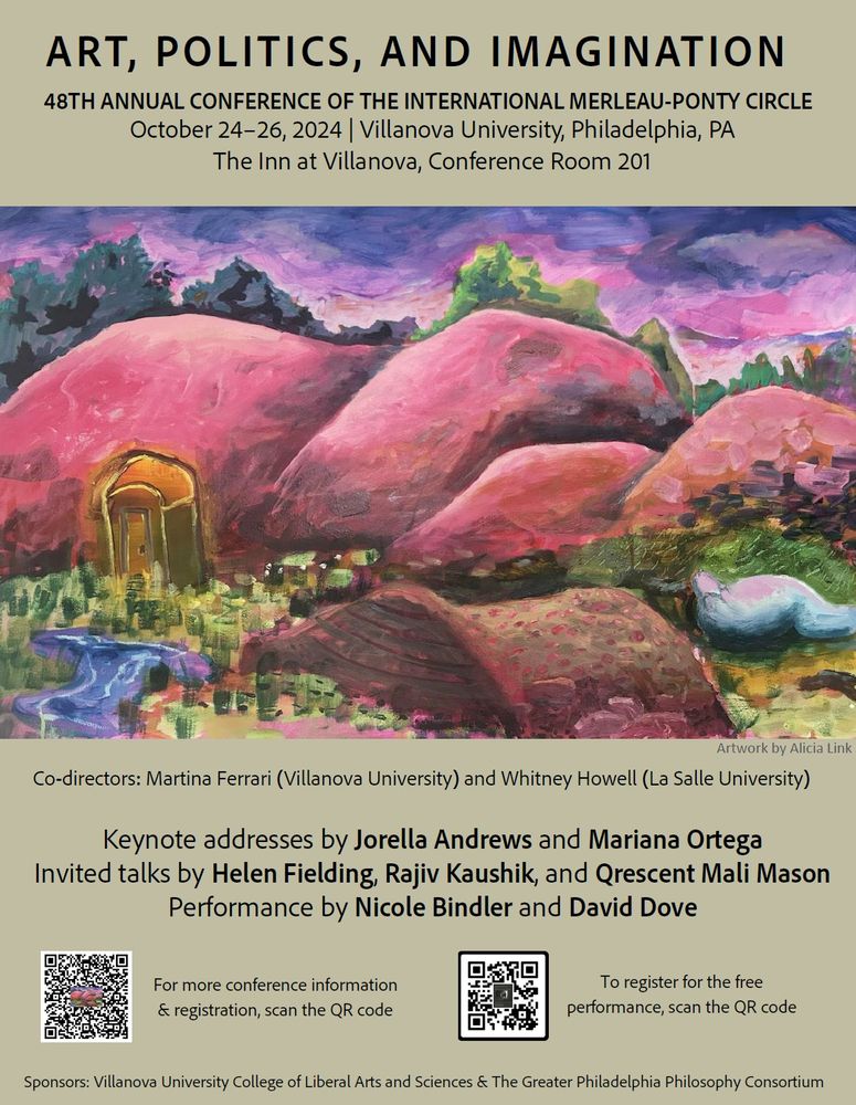 The image is of a flyer for the upcoming meeting of the International Merleau-Ponty Circle at Villanova on October 24-26. More information and links are available on the program section of the GPPC website: https://thegppc.wordpress.com/2023-2024-program/