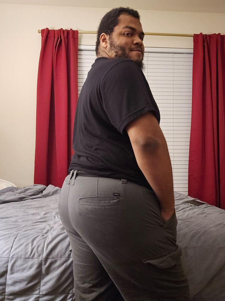 Me showing off how tight my shorts are on my butt