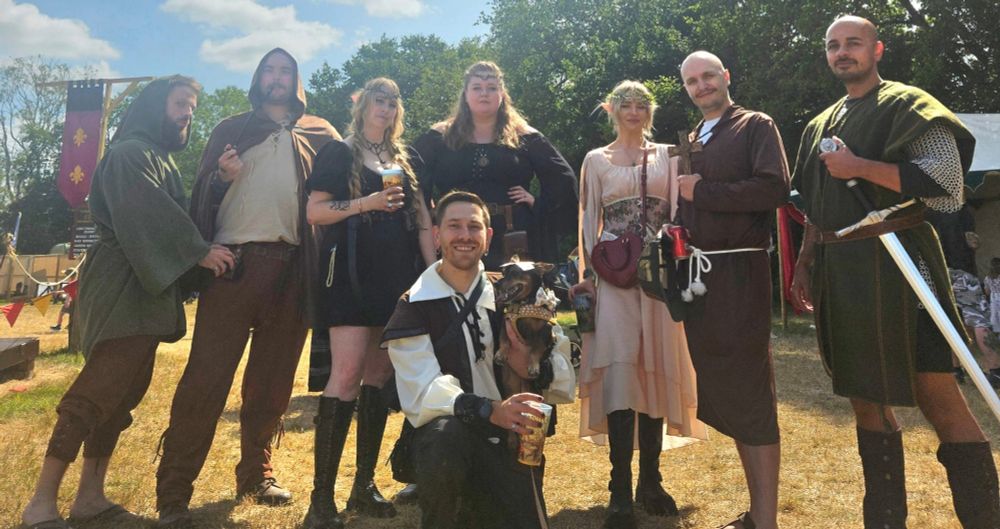 Me and my friends dressed up at the Loxwood Joust.