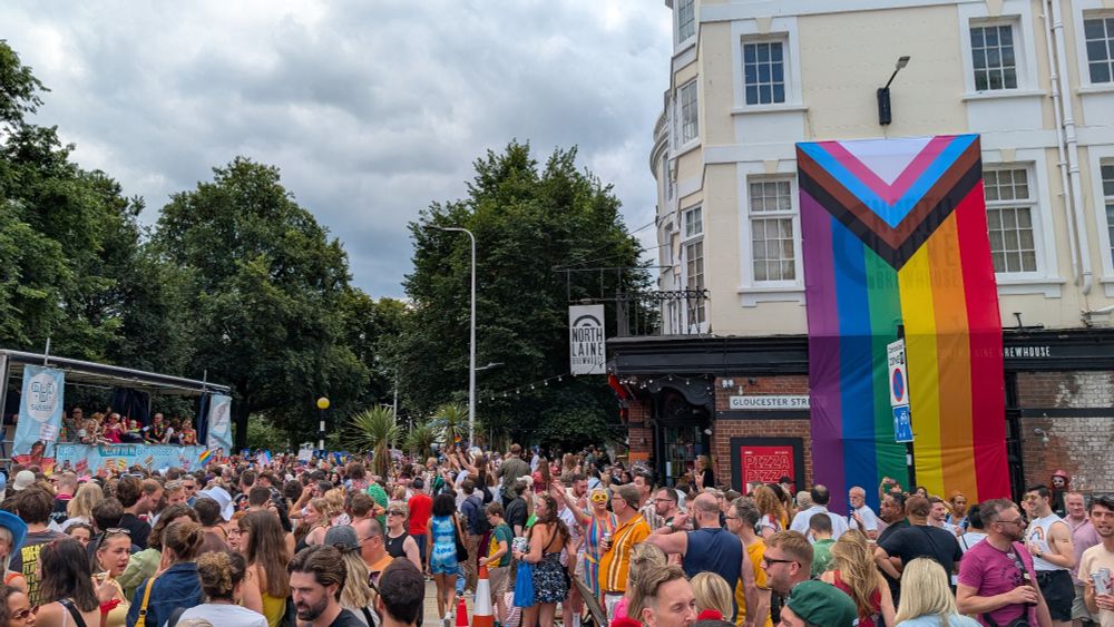 Crowds for Brighton Pride 2025