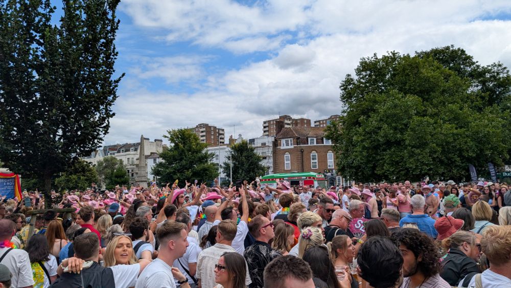 Crowds for Brighton Pride 2025