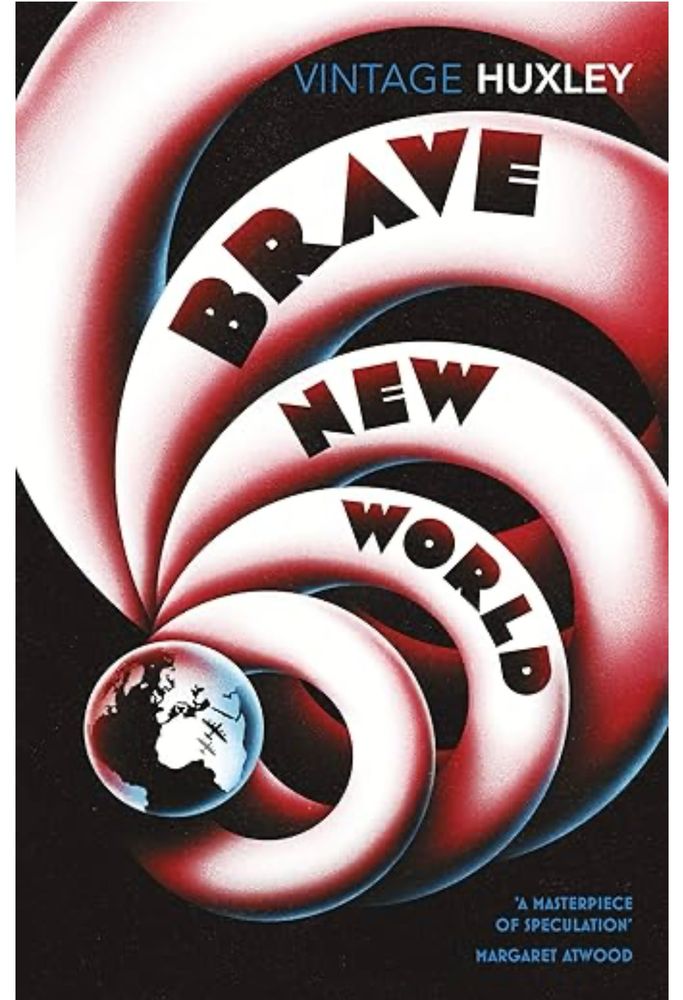 Cover of the fiction book “Brave New World” by Alduos Huxley 