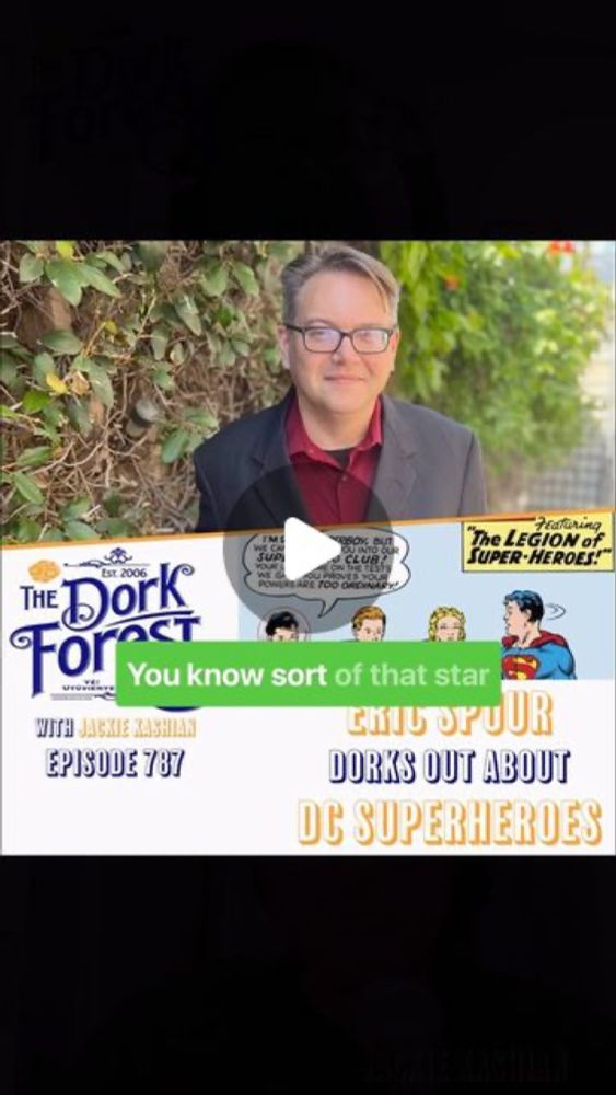 Jackie Kashian on Instagram: "LEGION OF SUPERHEROES! w Eric Spuur. SO fascinating. I know so little DC. http://dorkforest.com or wherever you watch and listen to pods. like spotify and youtube. but al...