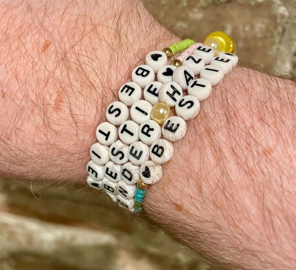 My friendship bracelets I’ve picked up since arriving in NOLA where Taylor Swift has been performing.