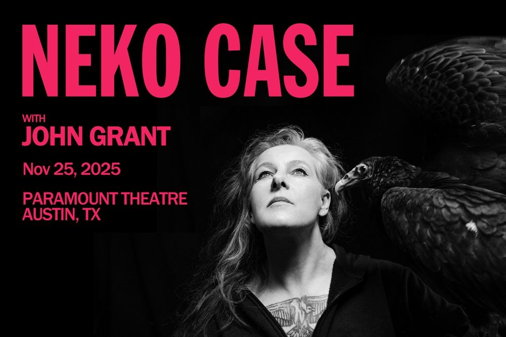 Promo photo for Neko Case at Paramount Theatre 11/25/25, Austin, TX. 