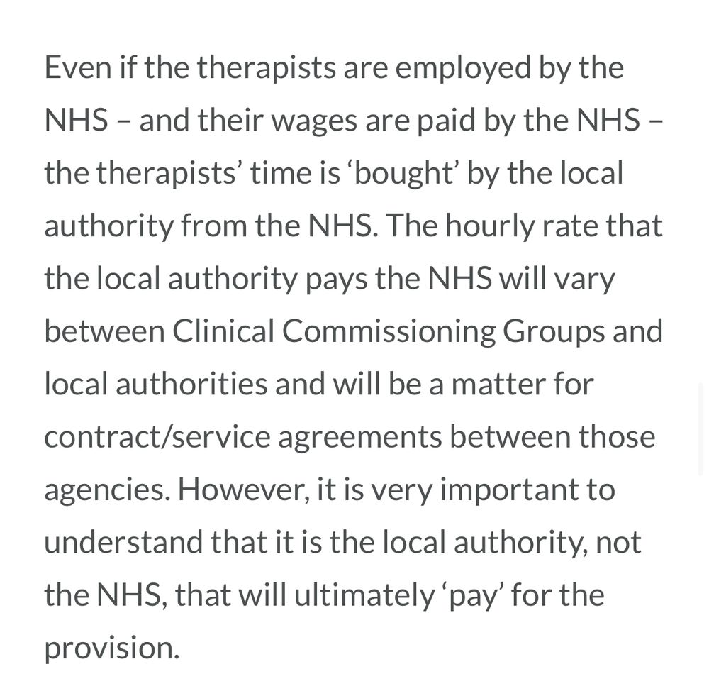 screenshot explaining who pays for these services