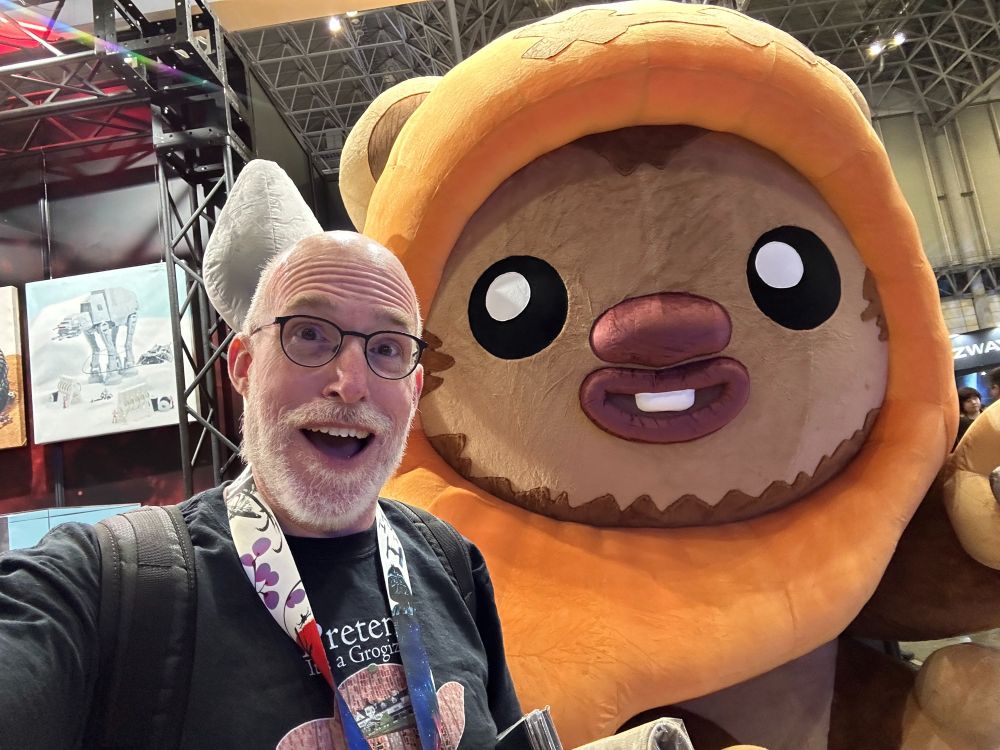 Mike and a big Ewok!