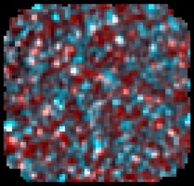 Just some red and blue blobs really