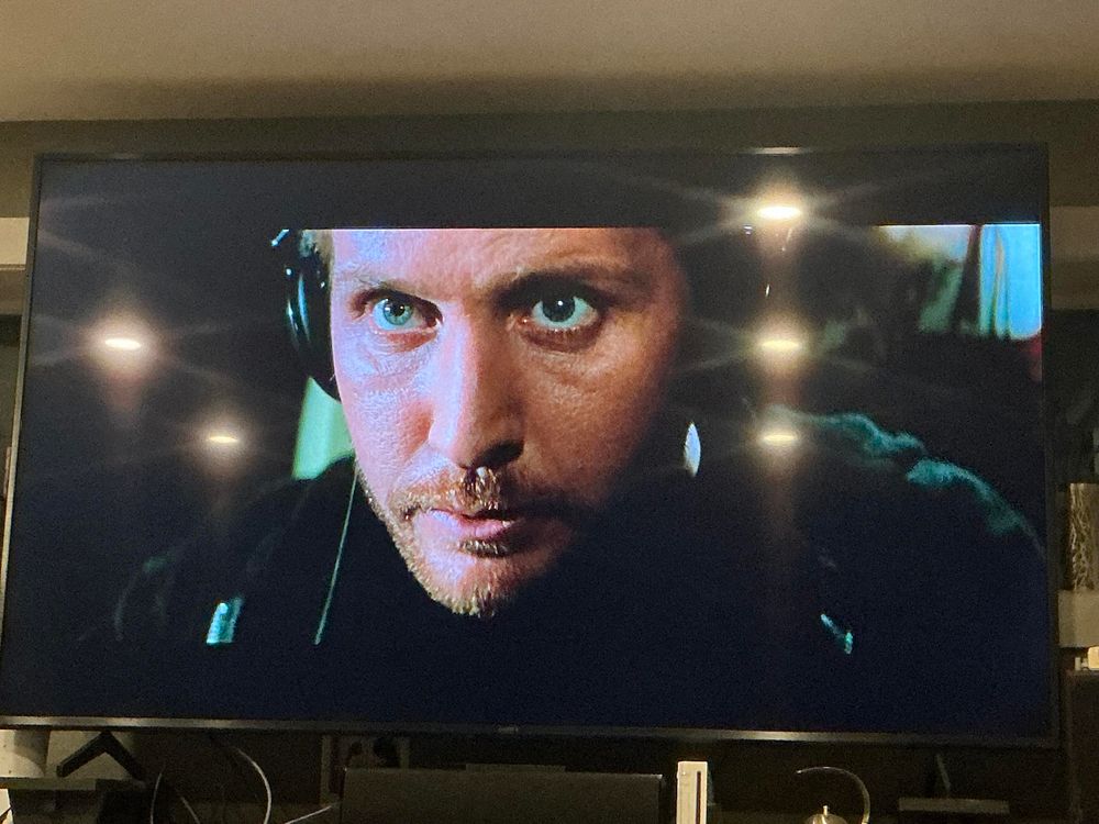 Emilio Esteves looks out of the TV