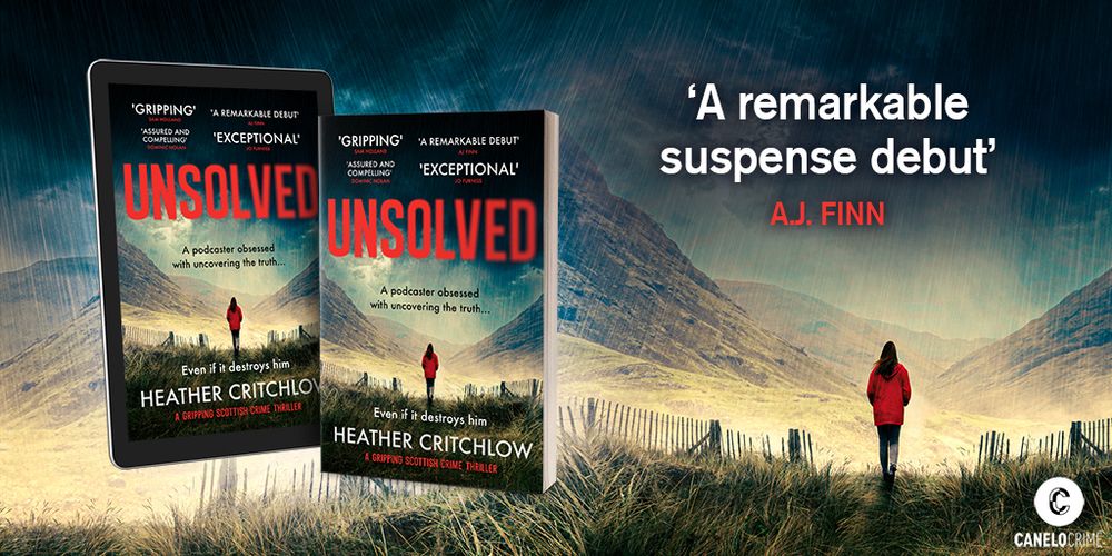 Image of crime thriller Unsolved - a line woman in the Scottish mountains