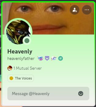 heavenlyfather, 1 mutual server: Durrvish's Domain